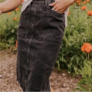 Free people Midi Jean skirt
